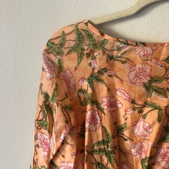 Cleobella Boho Floral Balloon Sleeve Blouse S - Picture 9 of 10